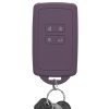 Kryt na klíče od auta Kwmobile pro Renault 4 Buttons - Smart Key, tmavě fialový, silikon, KWM000009SO045C
