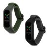 Sada 2 řemínků Kwmobile pro OPPO Band Sport, tmavě zelená/šedá, nylon, KWM0000173Y006C