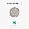 Sada 2 řemínků Kwmobile pro Garmin Lily Sport, černá/béžová, silikon, KWM000018RG005C