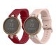 Sada 2 řemínků Kwmobile pro Garmin Lily Sport, červená/růžová, silikonová, KWM000018RG006C