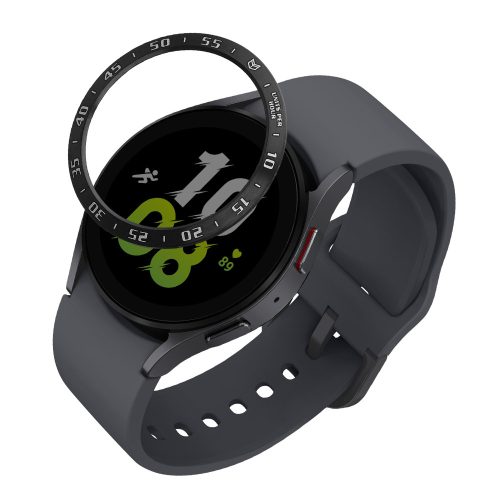 Rám ciferníku Kwmobile pro Samsung Galaxy Watch 5, černý/stříbrný, hliník, KWM0000259A001C