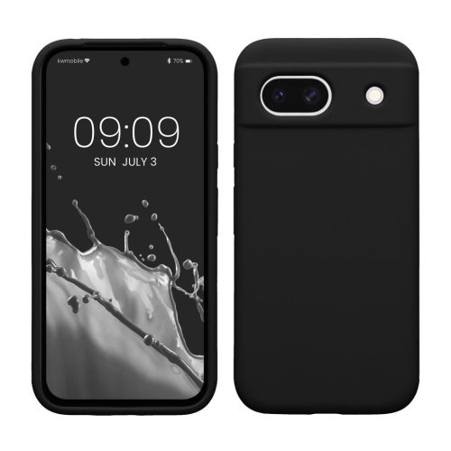 Pouzdro Kwmobile pro Google Pixel 8a, černé, silikonové, KWM000020KQ008C