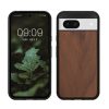 Pouzdro Kwmobile pro Google Pixel 8a, hnědé, dřevo/silikon, KWM000020KR001C