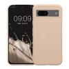 Pouzdro Kwmobile pro Google Pixel 8a, krémové, silikonové, KWM000020LB003C
