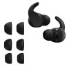 Sada 6 náhradních hrotů Kwmobile pro Beats Fit Pro, černá, silikonová, KWM0000259Q001C