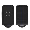 Kryt na klíče od auta Kwmobile pro Renault 4 Buttons - Smart Key, černo/modrý, silikon, KWM0000259X002C