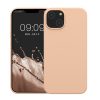 Kryt Kwmobile pro Apple iPhone 14, krémový, silikonový, KWM000016NI035C