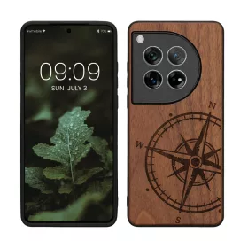   Pouzdro Kwmobile pro OnePlus 12, hnědé, dřevo, KWM000022QB001C