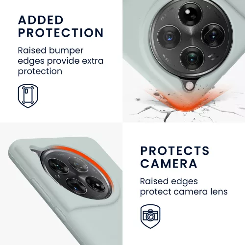 Pouzdro Kwmobile pro OnePlus 12, světle zelené, silikonové, KWM000022QC004C