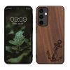 Pouzdro Kwmobile pro Samsung Galaxy A55, hnědé, dřevo, KWM000021PL004C