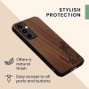 Pouzdro Kwmobile pro Samsung Galaxy A55, hnědé, dřevo, KWM000021PL004C