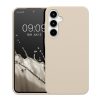 Silikonový kryt Kwmobile pro Samsung Galaxy A35, krémový, KWM000021PA006C