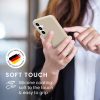 Silikonový kryt Kwmobile pro Samsung Galaxy A35, krémový, KWM000021PA006C