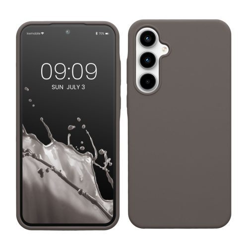 Silikonový kryt Kwmobile pro Samsung Galaxy A35, béžový, KWM000021PA008C