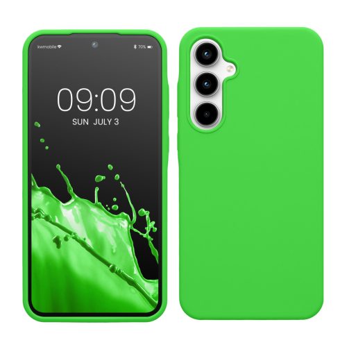 Silikonový kryt Kwmobile pro Samsung Galaxy A35, zelený, KWM000021PA009C