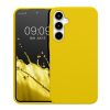 Silikonový kryt Kwmobile pro Samsung Galaxy A35, žlutý, KWM000021PA010C