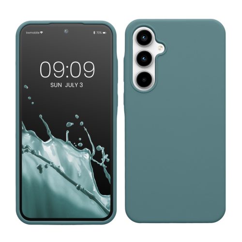 Silikonový kryt Kwmobile pro Samsung Galaxy A35, světle zelený, KWM000021PA017C