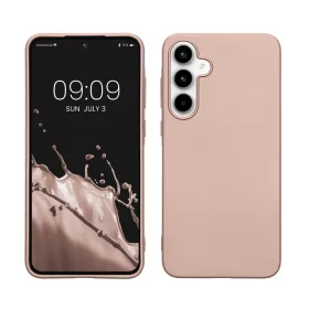   Pouzdro Kwmobile pro Samsung Galaxy A35, růžové, silikonové, KWM000021PC001C