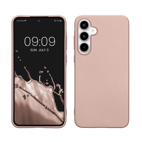 Pouzdro Kwmobile pro Samsung Galaxy A35, růžové, silikonové, KWM000021PC001C
