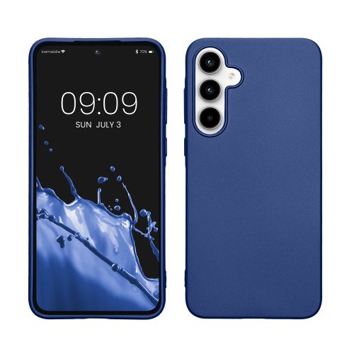 Pouzdro Kwmobile pro Samsung Galaxy A35, modré, silikonové, KWM000021PC002C