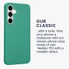 Pouzdro Kwmobile pro Samsung Galaxy A35, zelené, silikonové, KWM000021PC004C