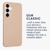 Pouzdro Kwmobile pro Samsung Galaxy A35, zlaté, silikonové, KWM000021PC005C