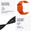 Sada 2 řemínků Kwmobile velikosti S pro Xplora X6 Play, černá/oranžová, silikonová, KWM000024UB002C