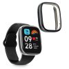 Sada 2 ks pouzder Kwmobile pro Xiaomi Redmi Watch 3 Active, průhledné/černé, silikonové, KWM000024YF003C