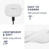 Pouzdro na sluchátka Kwmobile pro JBL Wave Beam, bílé, silikonové, KWM000024YQ003C