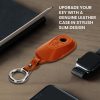 Kryt na klíče od auta Kwmobile pro Mercedes Benz 3 Buttons - Smart Key, Hnědá, Přírodní Kůže, KWM000025AB001C