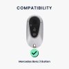 Kryt na klíče od auta Kwmobile pro Mercedes Benz 3 Buttons - Smart Key, Hnědá, Přírodní Kůže, KWM000025AB001C