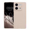 Pouzdro Kwmobile pro Xiaomi Redmi Note 13, krémové, silikonové, KWM000020LK002C