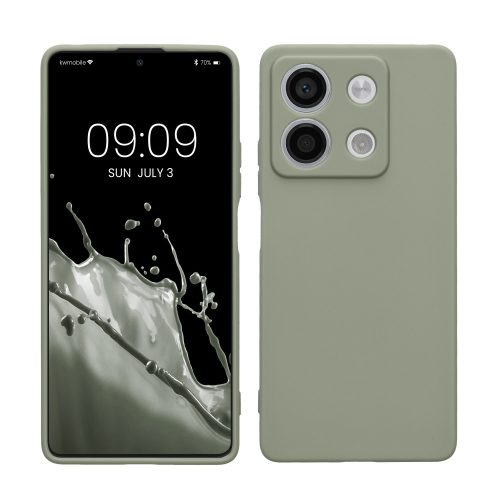Pouzdro Kwmobile pro Xiaomi Redmi Note 13, zelené, silikonové, KWM000020LK003C