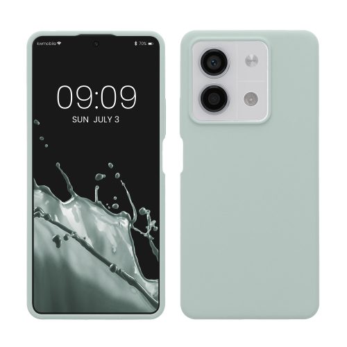 Kryt Kwmobile pro Xiaomi Redmi Note 13, světle zelený, silikon, KWM000020LM005C