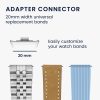 Sada 4 Kwmobile 20mm řemínkových adaptérů pro Xiaomi Redmi Watch 4 / Band 8 Pro, stříbrná/zlatá, ocel, KWM000025AY002C