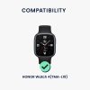 Sada 4 Kwmobile 20mm řemínkových adaptérů pro Honor Watch 4, stříbrná/černá, ocel, KWM000025AZ001C
