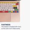 Nálepka na klávesnici Kwmobile pro Apple MacBook Air 13" (2018-2020), vícebarevná, plast, KWM000025CU001C