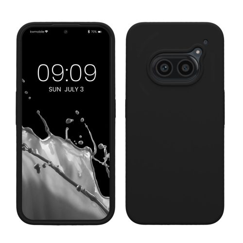 Pouzdro Kwmobile pro Nothing Phone 2a/Phone 2a Plus, černé, silikonové, KWM000020LP001C