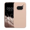 Pouzdro Kwmobile pro Nothing Phone 2a/Phone 2a Plus, krémové, silikonové, KWM000020LP004C