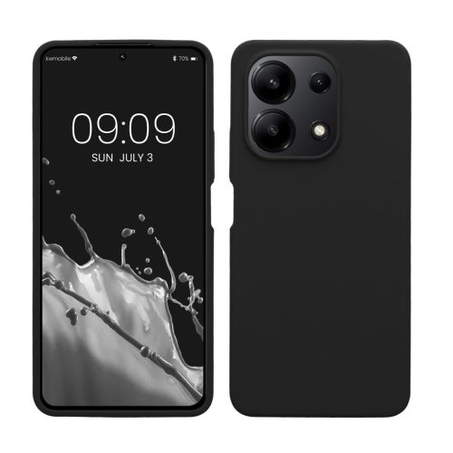 Pouzdro Kwmobile pro Xiaomi Redmi Note 13, černé, silikonové, KWM000020LS001C