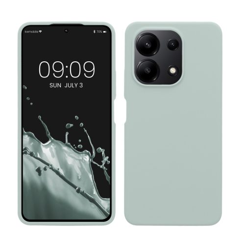Pouzdro Kwmobile pro Xiaomi Redmi Note 13, světle zelené, silikonové, KWM000020LS005C