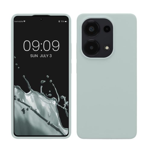 Pouzdro Kwmobile pro Xiaomi Redmi Note 13 Pro, světle zelené, silikonové, KWM000020LT005C