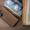 Pouzdro Kwmobile pro Xiaomi Redmi Note 13, hnědé, dřevo/silikon, KWM000020LU001C