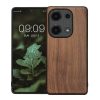 Pouzdro Kwmobile pro Xiaomi Redmi Note 13 Pro, hnědé, dřevo/silikon, KWM000020LV001C