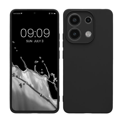 Pouzdro Kwmobile pro Xiaomi Redmi Note 13, černé, silikonové, KWM000020LW001C