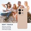 Pouzdro Kwmobile pro Xiaomi Redmi Note 13, krémové, silikonové, KWM000020LW002C