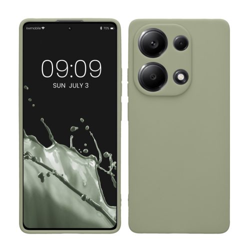 Pouzdro Kwmobile pro Xiaomi Redmi Note 13 Pro, světle zelené, silikonové, KWM000020LY003C