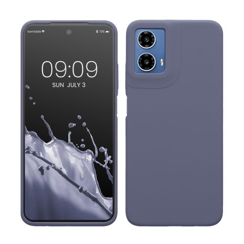Pouzdro Kwmobile pro Motorola Moto G34, šedé, silikonové, KWM000022QS004C