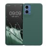 Pouzdro Kwmobile pro Motorola Moto G34, zelené, silikonové, KWM000022QS006C