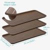 Set 3 tavite incaltaminte Navaris, 76x38.3x2.9 cm, impermeabile, PP, maro, polipropilena